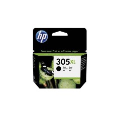 HP 305XL Pigmented Black Ink - High Yield, 240 Pages, Exceptional Quality - 3YM62AE